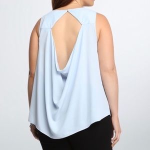 🍒3 for $10 - Baby Blue Open Back Tank